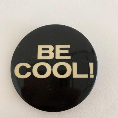 Be cool vintage pin