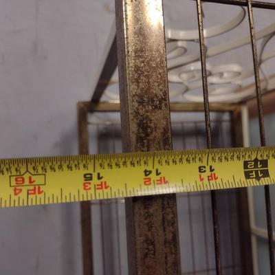 Metal Scroll Design Baker's Rack- Approx 30" Wide, 71" Tall