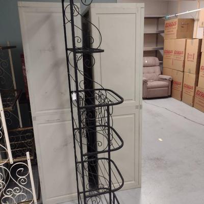 Metal Baker's/Wine Rack - Approx 17 3/4" x 12 1/4" x 72 1/2" Tall