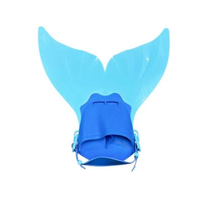 1 Piece Blue Mermaid Swim Tail Fins Swimming Fins Adjust Diving Mermaid Tails Swimming w/Flipper Diving Fins