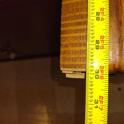 Vintage Wooden Table with Folding Legs- Approx 30" Square
