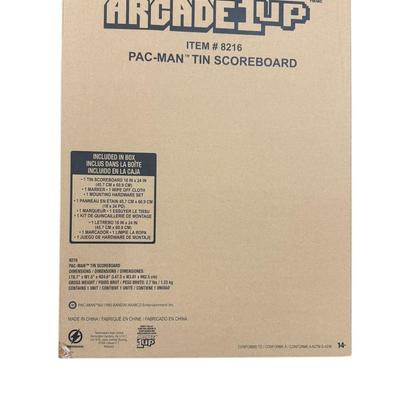 1 Case (6 pieces) PAC-MAN Tin Scoreboard with Dry Erase Kit ARCADE 1up Whiteboard Mounting Kit