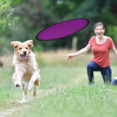 1 Piece Foldable Flying Disc Frisbee with Bag Folding Pocket Frisbee for Dogs