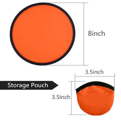 1 Piece Foldable Flying Disc Frisbee with Bag Folding Pocket Frisbee for Dogs