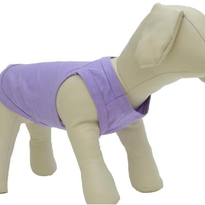Size 4XL Violet Purple 100% Cotton Dog Summer Classic Vest Pet Clothes Blank T-Shirt Tanks Top Vests for Large Size Dogs