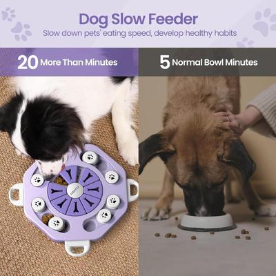 Dog Puzzle Toys for Dogs, Dog Puzzles for Smart Dogs, Interactive Dog Enrichment Toys for IQ Training & Mental Stimulation, Dog Treat...