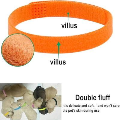 15 Pcs Puppy Whelping Collars Newborn Pet Collars Double-sided Soft Adjustable ID Bands Puppy Id Collars for Newborn Pet Dog Cat 15 Colors
