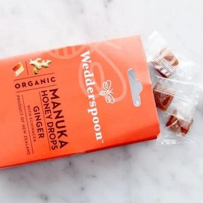 4-Pack Organic Ginger & Echinacea Manuka Honey Drops
