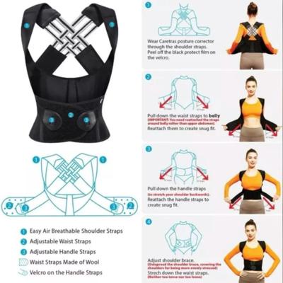 XXL Back Posture Shoulder Corrector Support Brace Belt Therapy Pain Relief Men Women