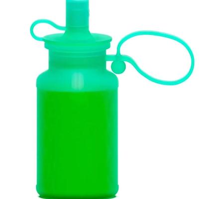 2-Pack Green Reusable Baby Food Pouches, 4oz Silicone Squeeze Storage Bags with Straw for Toddlers Kids