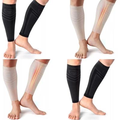 4-Pack Size Large Cambivo Footless Calf Compression Socks Men Women Swelling