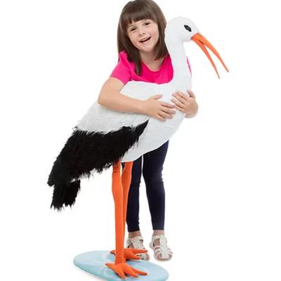 Melissa & Doug Giant Lifelike Stork Heron Crane Stuffed Animal Decor