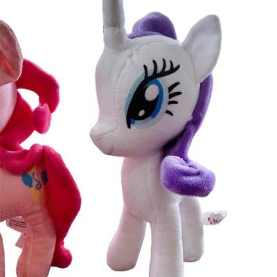 Lot of 4 x My Little Pony Series 9” Stuffed Toys - Apple Jack, FlutterShy, Pinkie Pie & Rarity Unicorn