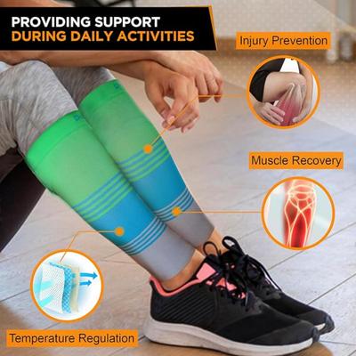 Size 3XL Doc Miller Compression Calf Sleeve for Men & Women, Medical Grade, 20-30mmHg Graduated Support for Running, Calf Tear, Shin...