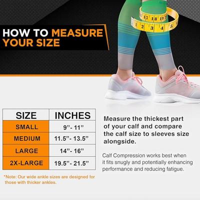 Size 3XL Doc Miller Compression Calf Sleeve for Men & Women, Medical Grade, 20-30mmHg Graduated Support for Running, Calf Tear, Shin...