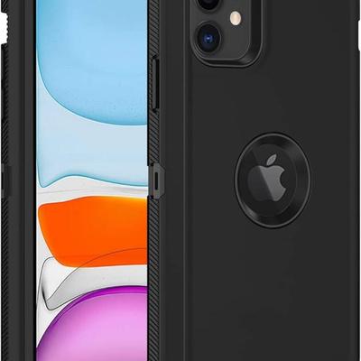 for iPhone 11 Case, with Built in Screen Protector Heavy Duty Drop Protection, Full Body Rugged Shockproof Dust Proof 3- Layer Tough...