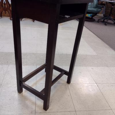 Antique Telephone Table- Approx 18" x 14" x 30" Tall