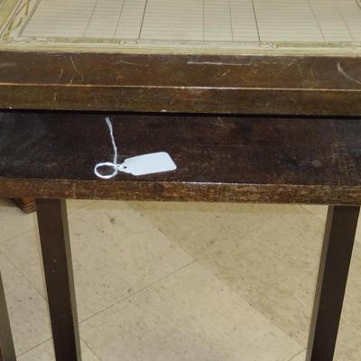 Antique Telephone Table- Approx 18" x 14" x 30" Tall
