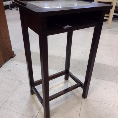 Antique Telephone Table- Approx 18" x 14" x 30" Tall