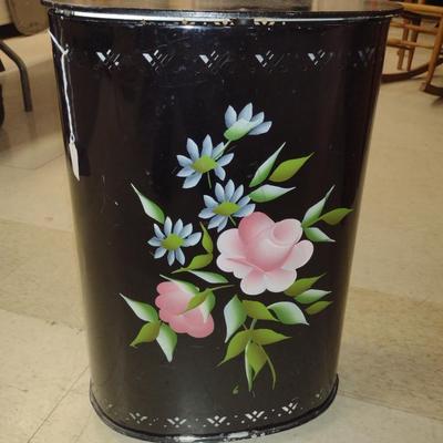 Vintage Detecto Hand Painted Laundry Hamper