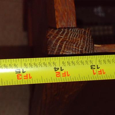 Antique Banner Laundering Company Oak Towel Rack with Laundry Bin