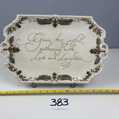 Beautiful Christmas Plate