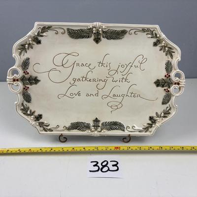 Beautiful Christmas Plate
