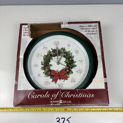 Carols for Christmas Clock