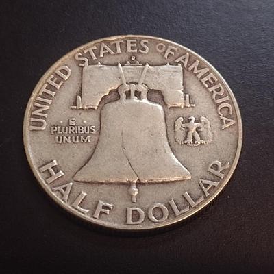 1950-D U.S. Mint Franklin Silver Half Dollar Circulated (17)