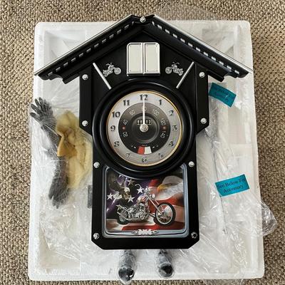New Harley Cuckoo Clock, never used still in packaging