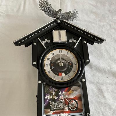 New Harley Cuckoo Clock, never used still in packaging
