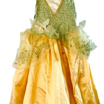 Size Medium (7-8) Disney Tiana The Princess & The Frog Princess Dress Up Dress Costumes for Kids