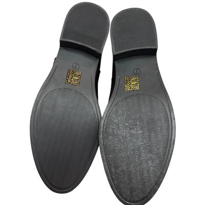 Women's Size 9, Men's Size 7 London Rebel Chelsea Boots in Black Faux Leather