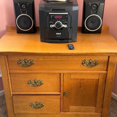 Small Sideboard w/ RCA Stereo