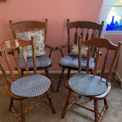 Solid Wood Dining Chairs (set of 4)