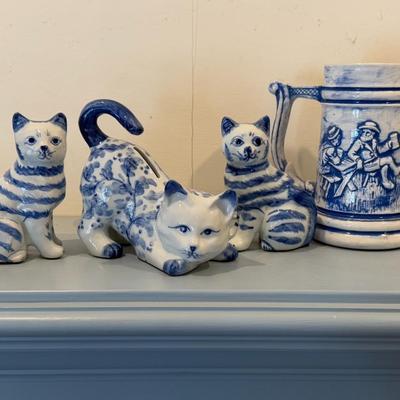 Blue/White Cats Lot
