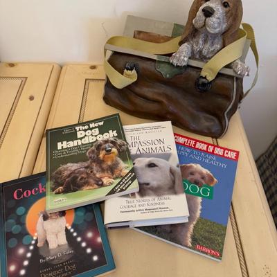 Dog in a Bag Décor and Book Lot