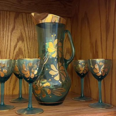 Hollywood Regency Mid Century Decanter Set