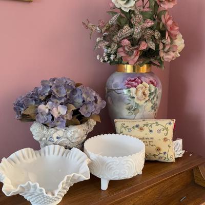 Hobnail Milk Glass Lot