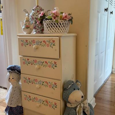 Hand Painted 4-Drawer Dresser Lot