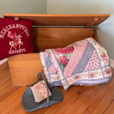 Solid Wood Blanket Chest Lot