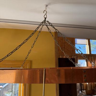 Copper Kitchen Hanging Pot Rack (K-BM)
