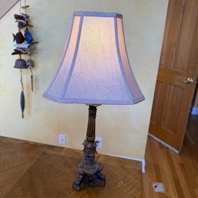 Art Nouveau Faux Marble Table Lamp with Claw Feet (DR-BM)