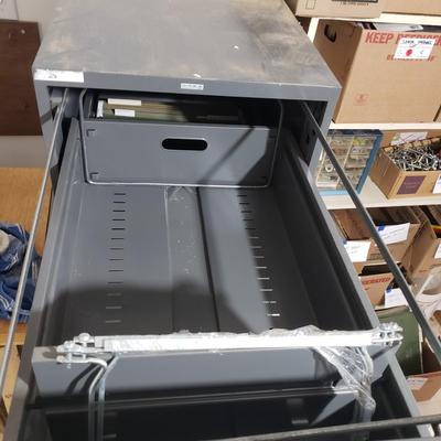 Two Metal Filing Cabinets-Five and Two Drawers (WM-KD)
