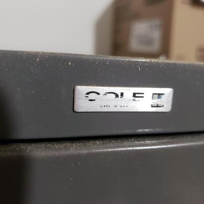 Two Metal Filing Cabinets-Five and Two Drawers (WM-KD)
