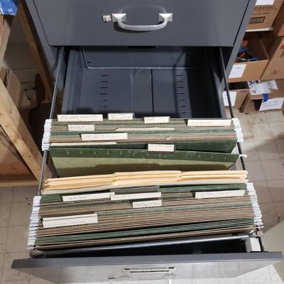 Two Metal Filing Cabinets-Five and Two Drawers (WM-KD)