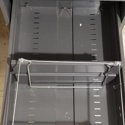 Two Metal Filing Cabinets-Five and Two Drawers (WM-KD)