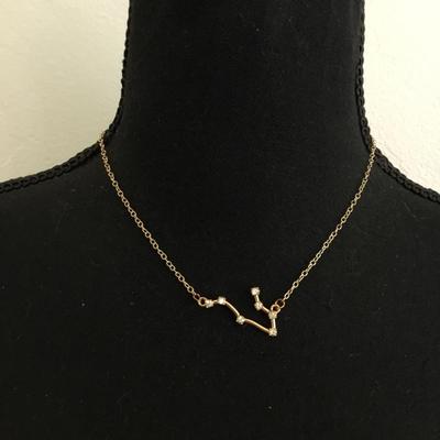 Gemini Gold toned necklace