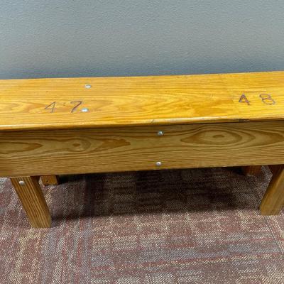 NDSU bleacher bench from basketball gym