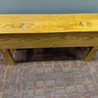 NDSU bleacher bench from basketball gym